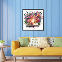 Load image into Gallery viewer, Flowers In Books 30*30CM(Canvas) Partial Special Shaped Drill Diamond Painting
