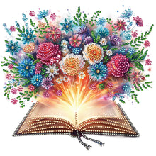 Load image into Gallery viewer, Flowers In Books 30*30CM(Canvas) Partial Special Shaped Drill Diamond Painting
