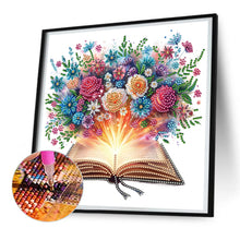 Load image into Gallery viewer, Flowers In Books 30*30CM(Canvas) Partial Special Shaped Drill Diamond Painting
