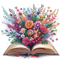 Load image into Gallery viewer, Flowers In Books 30*30CM(Canvas) Partial Special Shaped Drill Diamond Painting
