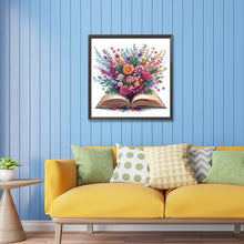 Load image into Gallery viewer, Flowers In Books 30*30CM(Canvas) Partial Special Shaped Drill Diamond Painting
