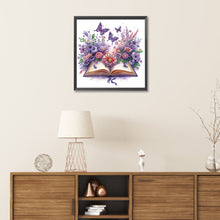 Load image into Gallery viewer, Flowers In Books 30*30CM(Canvas) Partial Special Shaped Drill Diamond Painting
