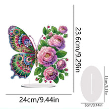 Load image into Gallery viewer, Butterfly Desktop Diamond Art Kits Diamond Art Tabletop Decor Home Office Decor
