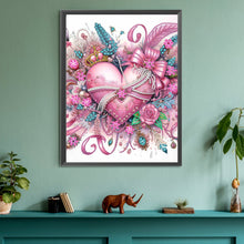 Load image into Gallery viewer, Flowers Of Love 30*40CM(Canvas) Partial Special Shaped Drill Diamond Painting
