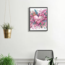Load image into Gallery viewer, Flowers Of Love 30*40CM(Canvas) Partial Special Shaped Drill Diamond Painting
