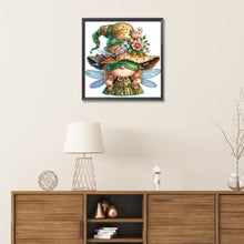 Load image into Gallery viewer, Spring Dragonfly Gnome 30*30CM(Canvas) Partial Special Shaped Drill Diamond Painting
