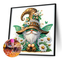 Load image into Gallery viewer, Spring Dragonfly Gnome 30*30CM(Canvas) Partial Special Shaped Drill Diamond Painting
