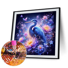 Load image into Gallery viewer, White Crane On Purple Fantasy Background 40*40CM(Canvas) Full Round Drill Diamond Painting
