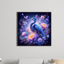 Load image into Gallery viewer, White Crane On Purple Fantasy Background 40*40CM(Canvas) Full Round Drill Diamond Painting
