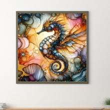 Load image into Gallery viewer, Glass Pattern Seahorse 40*40CM(Canvas) Full Round Drill Diamond Painting
