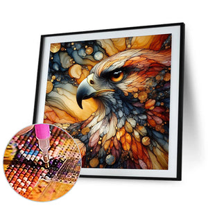 Glazed Eagle 40*40CM(Canvas) Full Round Drill Diamond Painting