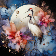 Load image into Gallery viewer, Glass Pattern Red-Crowned Crane 40*40CM(Canvas) Full Round Drill Diamond Painting
