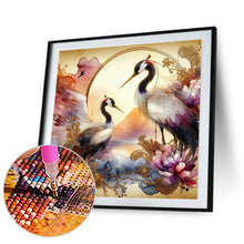 Load image into Gallery viewer, Glass Crane 40*40CM(Canvas) Full Round Drill Diamond Painting
