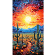 Load image into Gallery viewer, Dreamscape Cactus 40*70CM(Canvas) Full Round Drill Diamond Painting
