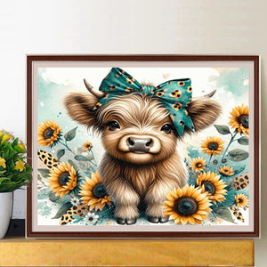 Consume Cattle 50*40CM(Canvas) Full Round Drill Diamond Painting