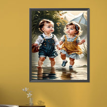 Load image into Gallery viewer, Little Girl 40*50CM(Picture) Full Square Drill Diamond Painting
