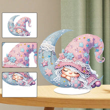 Load image into Gallery viewer, Special Shaped 5D Girl With Moon Diamond Art Tabletop Decor Bedroom Home Decor
