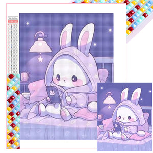 Cute Bunny 40*50CM(Picture) Full Square Drill Diamond Painting