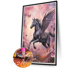 Load image into Gallery viewer, Black Pegasus 40*60CM(Canvas) Full Round Drill Diamond Painting
