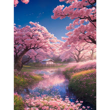 Load image into Gallery viewer, Romantic Sakura 30*40CM(Canvas) Full Square Drill Diamond Painting
