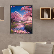 Load image into Gallery viewer, Romantic Sakura 30*40CM(Canvas) Full Square Drill Diamond Painting
