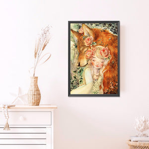 Beauty And The Beast 40*60CM(Picture) Full AB Round Drill Diamond Painting