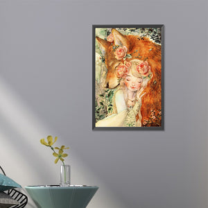 Beauty And The Beast 40*60CM(Picture) Full AB Round Drill Diamond Painting