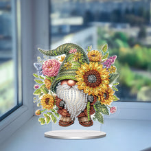 Load image into Gallery viewer, Single-Side Special Shape Spring Gnome Desktop Diamond Art Kits for Home Decor
