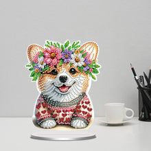 Load image into Gallery viewer, Special Shape Single-Side 5D DIY Shiba Inu Puppy Diamond Art Tabletop Home Decor
