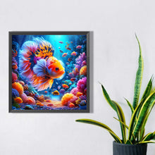 Load image into Gallery viewer, Black Spotted Betta 30*30CM(Canvas) Full Square Drill Diamond Painting
