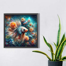 Load image into Gallery viewer, Betta In The Sea Of Flowers 30*30CM(Canvas) Full Square Drill Diamond Painting
