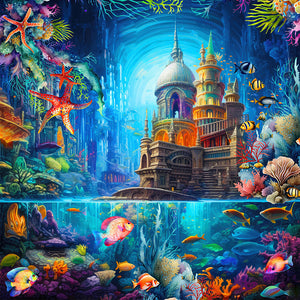 The Underwater World 30*30CM(Canvas) Full Square Drill Diamond Painting