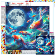 Load image into Gallery viewer, Koi Group 30*30CM(Canvas) Full Square Drill Diamond Painting
