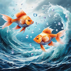 Goldfish 30*30CM(Canvas) Full Square Drill Diamond Painting