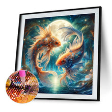Load image into Gallery viewer, Goldfish Under The Moon 30*30CM(Canvas) Full Square Drill Diamond Painting
