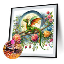 Load image into Gallery viewer, Qinglong Under The Moon 30*30CM(Canvas) Full Square Drill Diamond Painting
