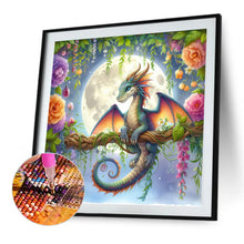 Load image into Gallery viewer, Qinglong Under The Moon 30*30CM(Canvas) Full Square Drill Diamond Painting
