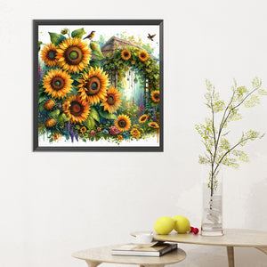 Spring Garden 30*30CM(Canvas) Full Round Drill Diamond Painting