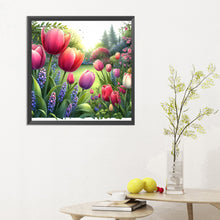 Load image into Gallery viewer, Spring Garden 30*30CM(Canvas) Full Round Drill Diamond Painting
