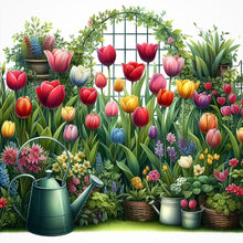 Load image into Gallery viewer, Spring Garden 30*30CM(Canvas) Full Round Drill Diamond Painting
