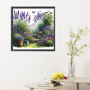 Spring Garden 30*30CM(Canvas) Full Round Drill Diamond Painting