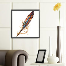 Load image into Gallery viewer, Feather 40*40CM(Canvas) Full Round Drill Diamond Painting
