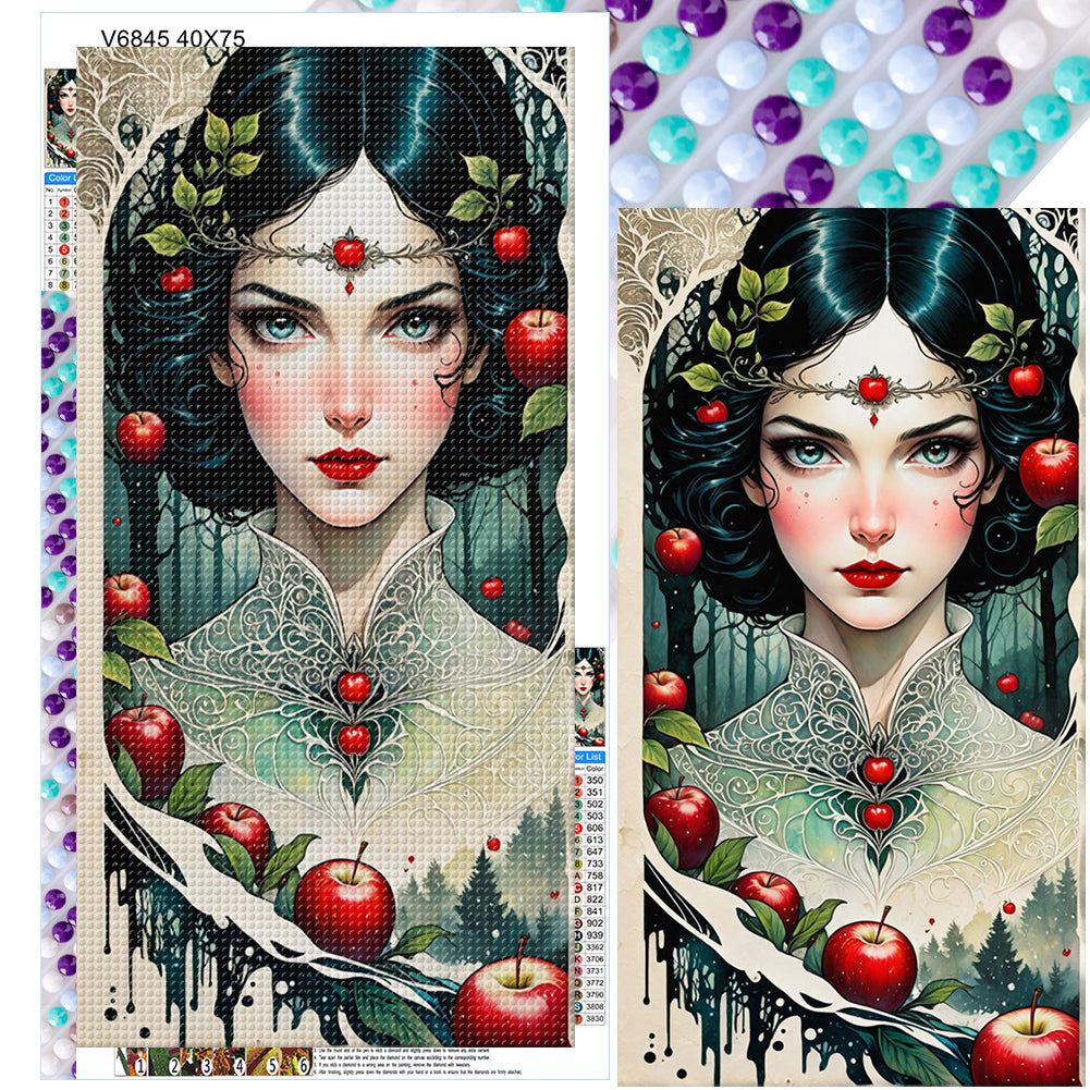 Apple Girl 40*75CM(Canvas) Full Round Drill Diamond Painting