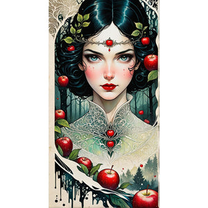 Apple Girl 40*75CM(Canvas) Full Round Drill Diamond Painting