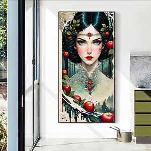 Apple Girl 40*75CM(Canvas) Full Round Drill Diamond Painting