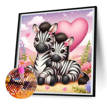 Load image into Gallery viewer, Zebra 30*30CM(Canvas) Full Round Drill Diamond Painting
