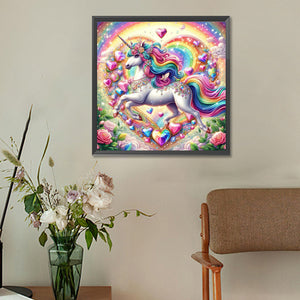 Unicorn 30*30CM(Canvas) Full Round Drill Diamond Painting