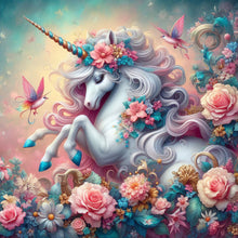 Load image into Gallery viewer, Unicorn 30*30CM(Canvas) Full Round Drill Diamond Painting
