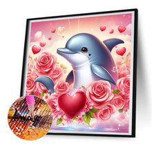 Load image into Gallery viewer, Dolphin 30*30CM(Canvas) Full Round Drill Diamond Painting
