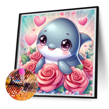 Load image into Gallery viewer, Dolphin 30*30CM(Canvas) Full Round Drill Diamond Painting
